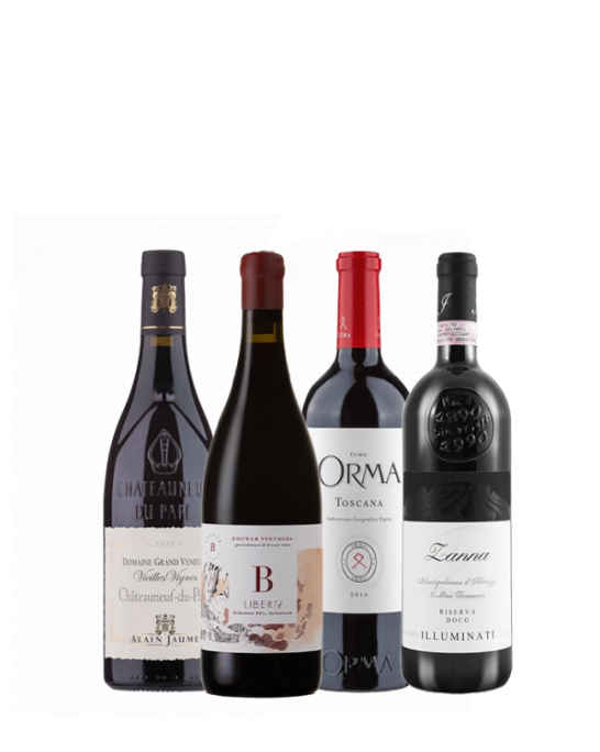 High class red wines from excellent vintages