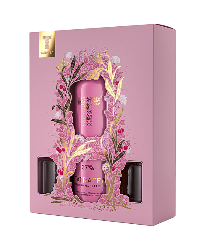 Tatrati 37% Hibiscus + 2 cups